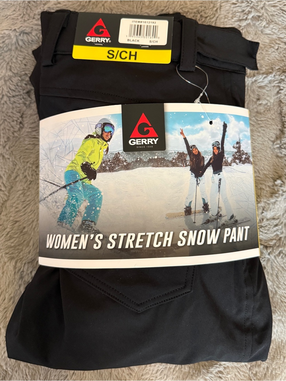 NWT Gerry Women’s Stretch Snow Pants Black Small Fleece Lined Ski